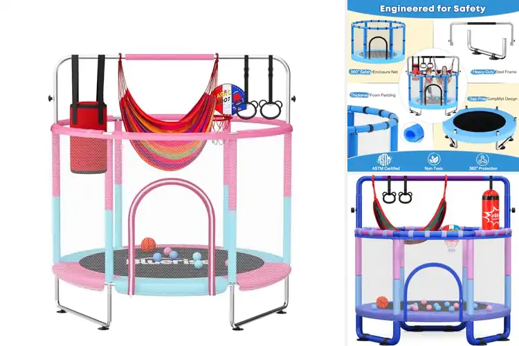 Detailed view of Best Adjustable Trampolines For Kids