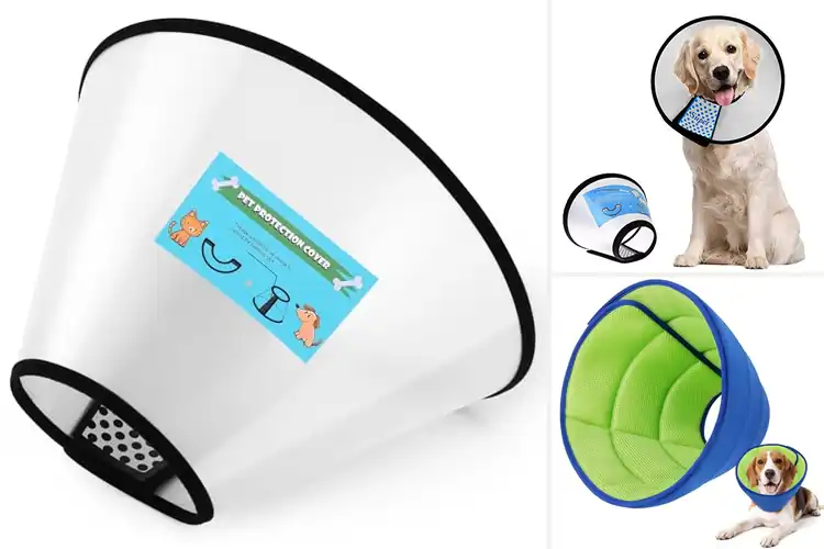 Detailed view of Best Adjustable Velcro Dog Cone Collar For All Sizes