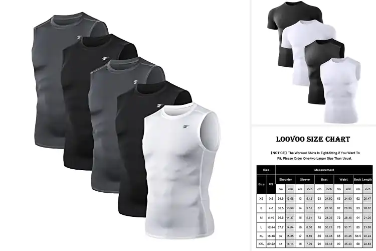 Detailed view of Best Athletic Compression Tops