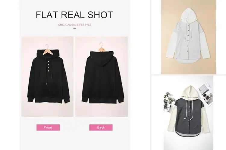 Detailed view of Best Button Front Hoodies For Women