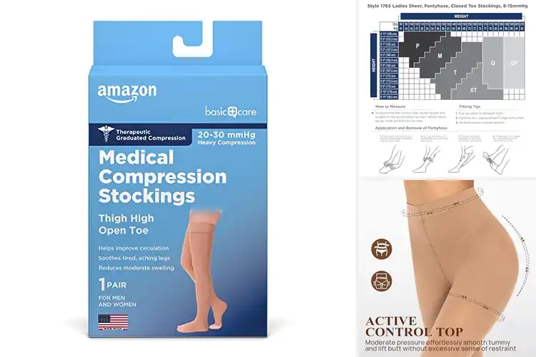 Detailed view of Best Compression Tights