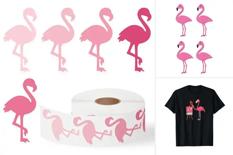 Detailed view of Best Cute Flamingo Silhouettes