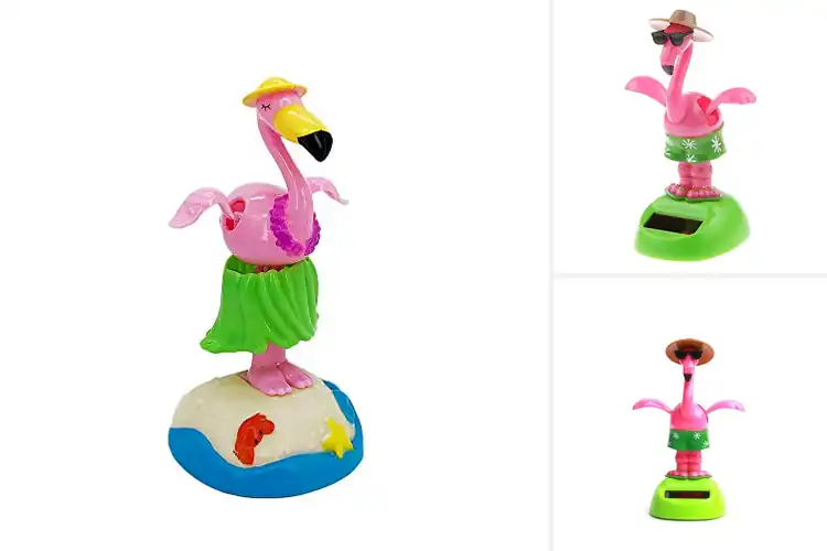 Detailed view of Best Dashboard Flamingo Ornament Sets
