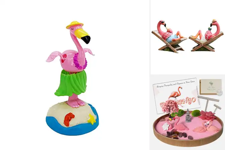 Detailed view of Best Dashboard Or Desk Decor Flamingos
