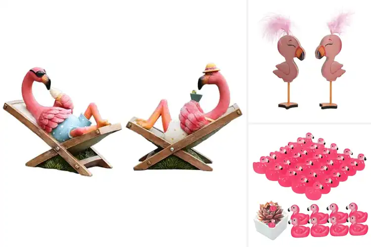 Detailed view of Best Desk Flamingo Figures to Brighten Your Workspace
