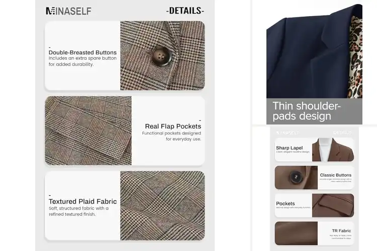 Detailed view of Best Fall Blazers