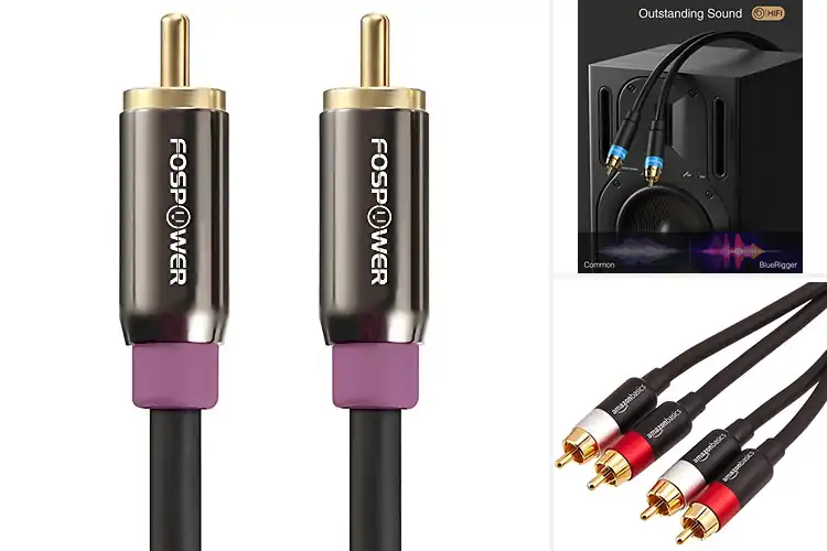 Detailed view of Best Gold Contact Subwoofer Cable for Clear, Deep Bass