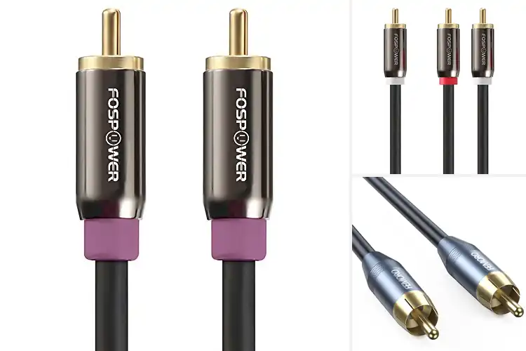 Detailed view of Best Gold Contacts Subwoofer Cable