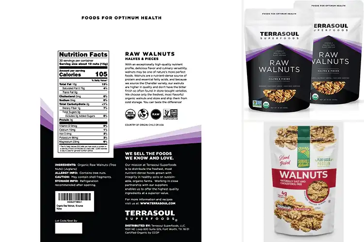 Detailed view of Best Light Colored Walnuts: Taste the Quality