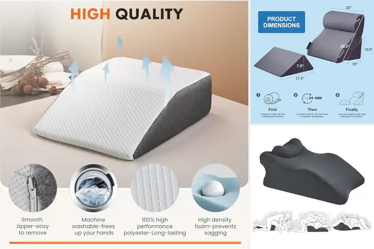 Detailed view of Best Machine Washable Wedge Pillows