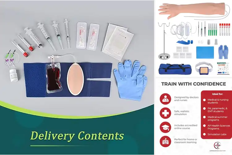 Detailed view of Best Medical Intern Venipuncture Training Kits