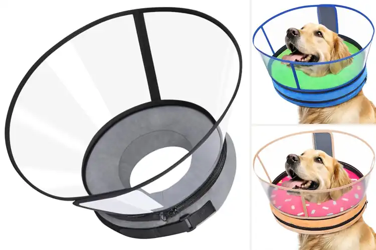 Detailed view of Best No Inflation Dog Cone Alternative