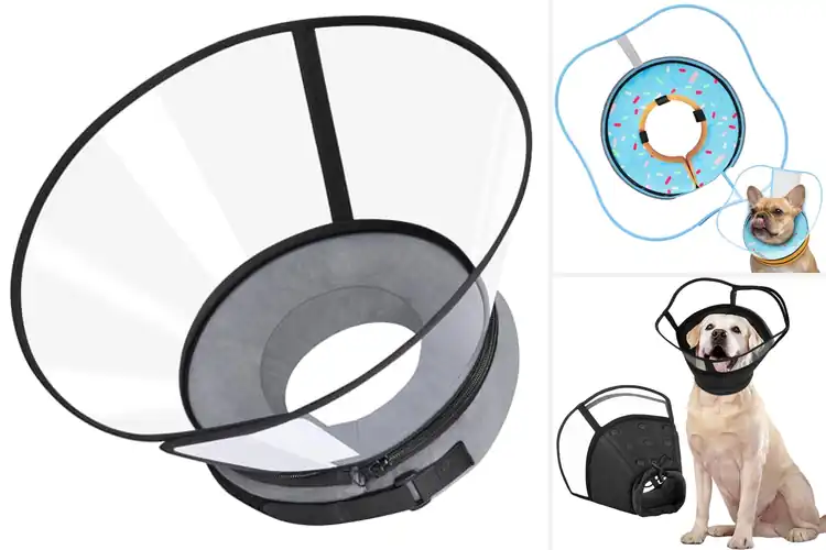 Detailed view of Best No Inflation Dog Cone: Comfortable Healing for Your Pet