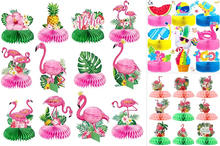 Detailed view of Best Party Centerpiece Flamingo Decor