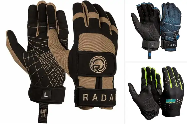 Detailed view of Best Protective Waterski Gloves With Amara Palm
