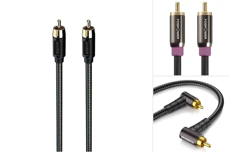 Detailed view of Best Pure Gold Contacts Subwoofer Cable