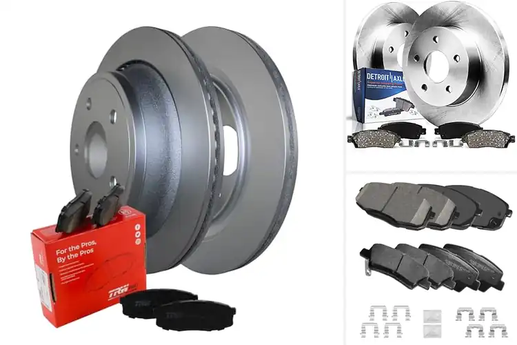 Detailed view of Best Rear Brake Pads Set With Hardware Kit