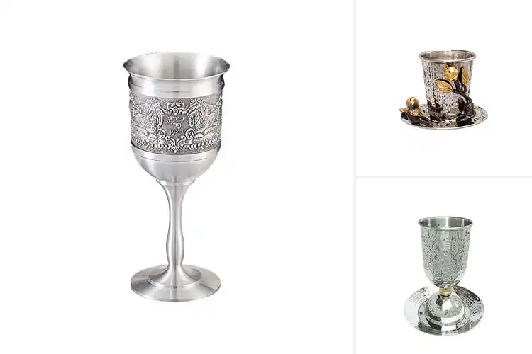 Detailed view of Best Sculpted Stem And Base Kiddush Cup