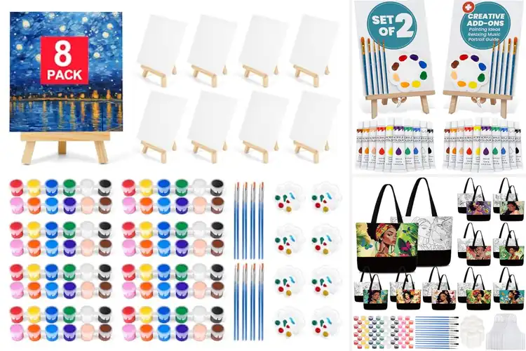 Detailed view of Best Sip and Paint Kits: Unleash Your Inner Artist