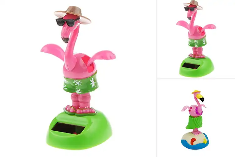 Detailed view of Best Solar Flamingo Dancers